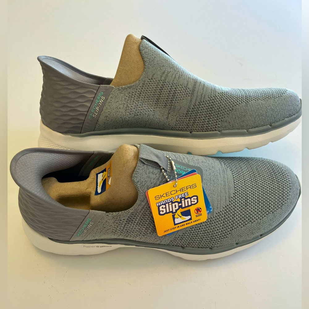 NIB Skechers Slip Ins Grey Size 11 - Picture 3 of 7